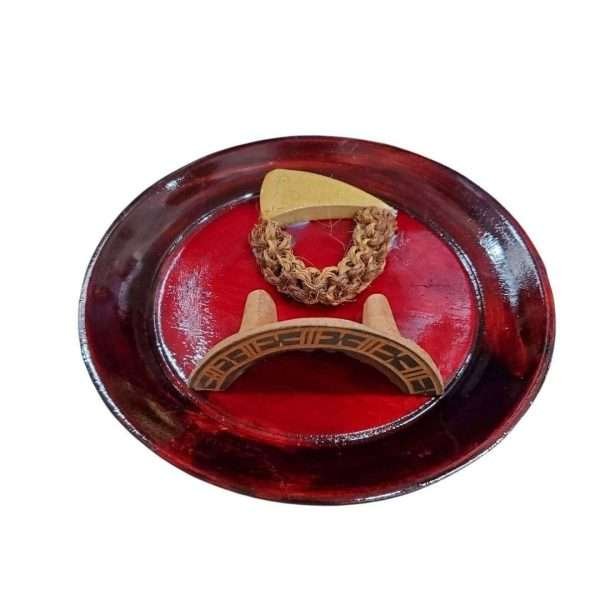Carvings on Saucers 8" (Tanoa/Tabua)