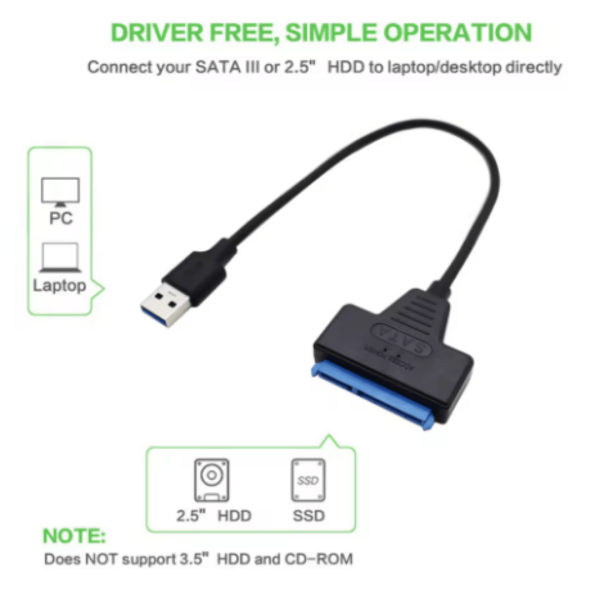 USB 3.0 2.0 SATA 3 Cable Sata To USB 3.0