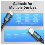 Vention Micro B Cable USB 3.0 2A to USB A - Image 5