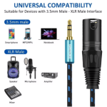 DREMAKE Aux 3.5mm Male to XLR 3-Pin Male - Image 4