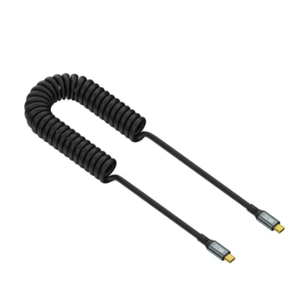 Type-C to C Spring Coiled Cable